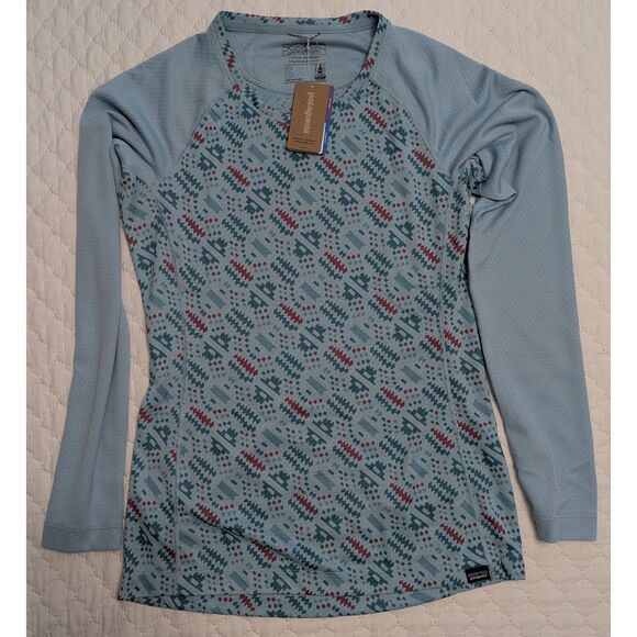 ❄️ NWT Patagonia Capilene Midweight Crew Icefall Blue – Size S - Picture 2 of 12